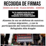 Concentración y recogida de firmas por la regularización de personas migrantes