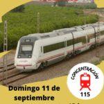 Concentración Tren a Lleida Ya