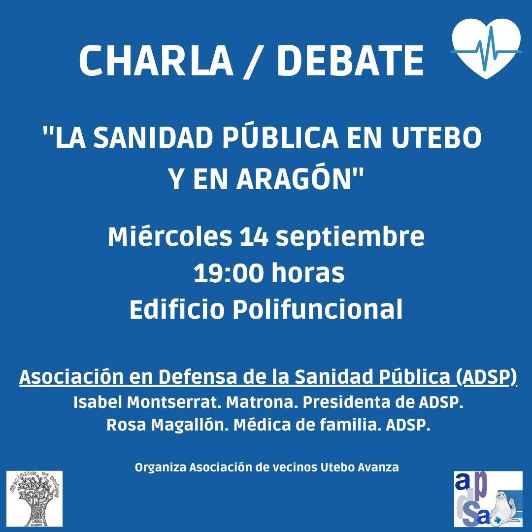 Charla 'La sanidad pública en Utebo y en aragón'