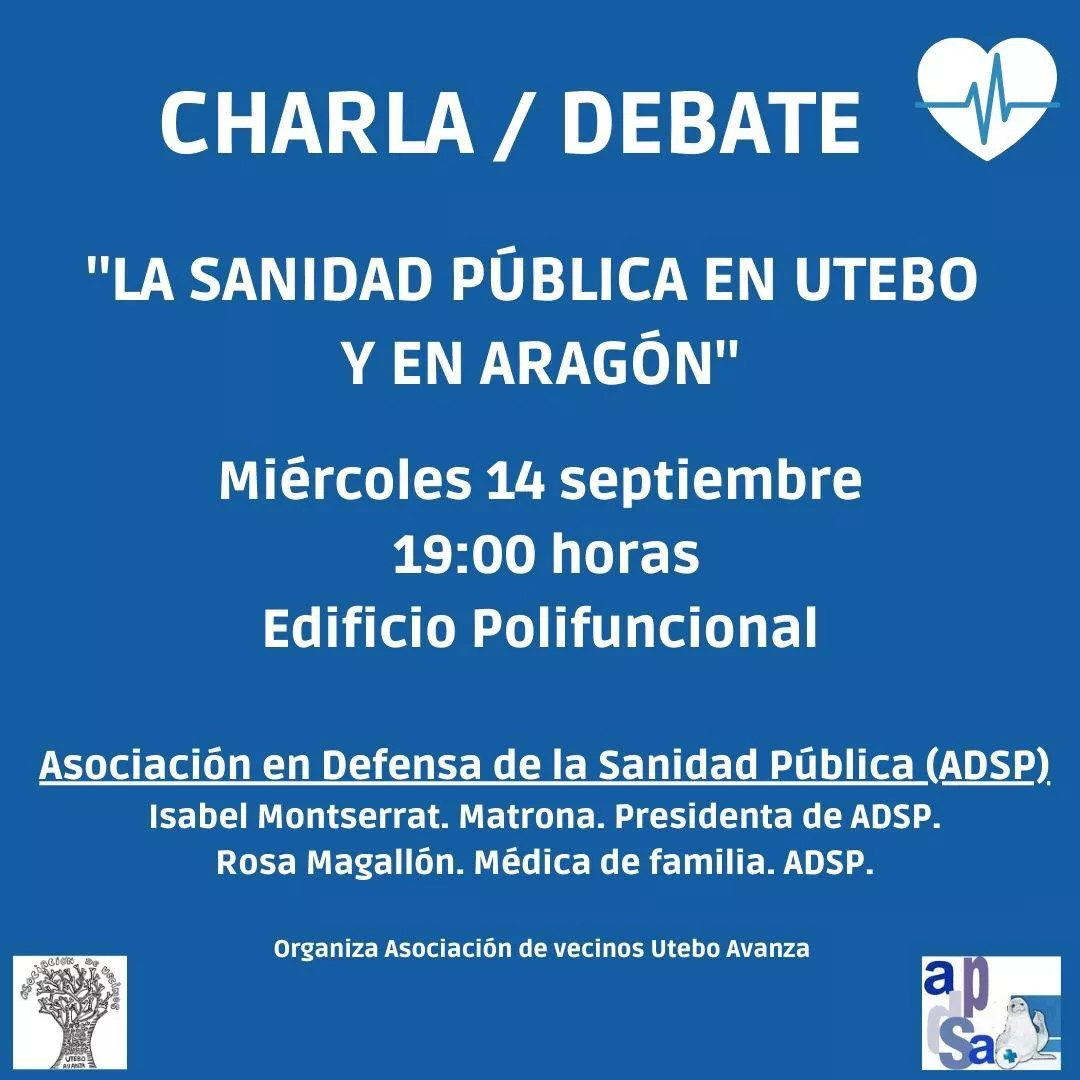 Charla 'La sanidad pública en Utebo y en aragón'
