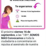 Concentración en repulsa a la violencia machista