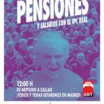 Manifestación por la subida de las pensiones y salarios