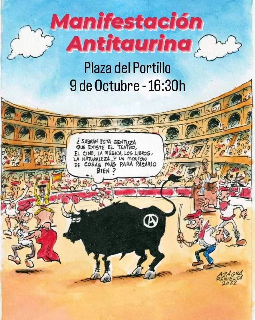 Manifestación antitaurina