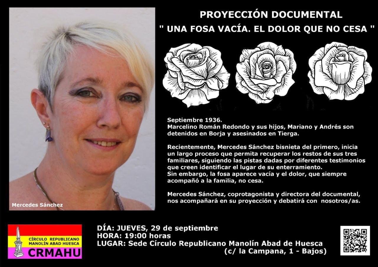 Proyección documental "Una fosa vacía, el dolor que no cesa"