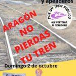 Concentración Aragón no Pierdas tu Tren