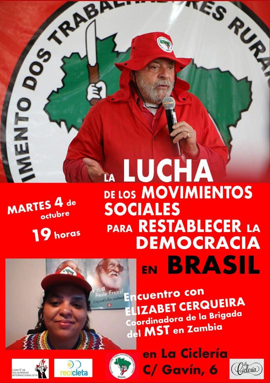 Encuentro con Elizabet Cerqueira de la Brigada MST en Zambia