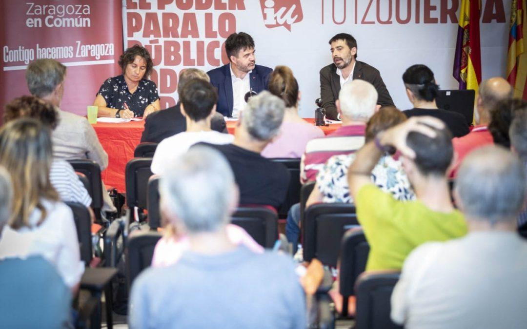 Sánchez Mato reclama en El Coloquio la reforma fiscal justa y verde que Sanz defiende en las Cortes de Aragón