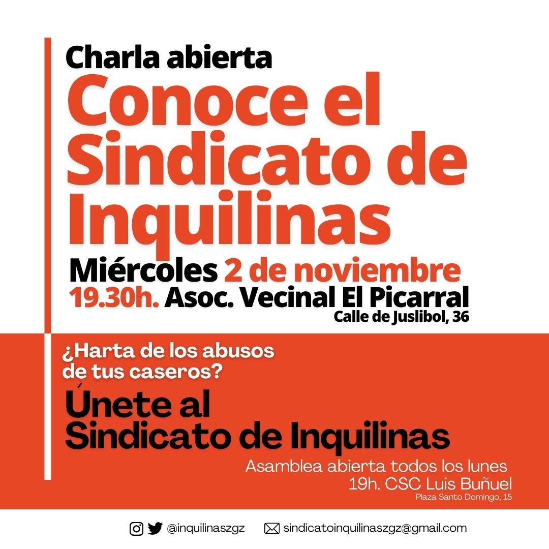 Charla abierta: conoce el sindicato de Inquilinas
