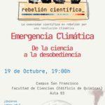 Emergencia climática: de la Ciencia a la desobediencia