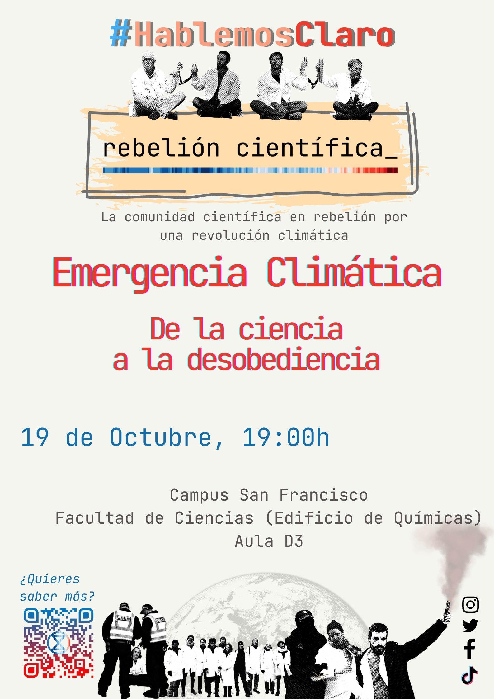 Emergencia climática: de la Ciencia a la desobediencia