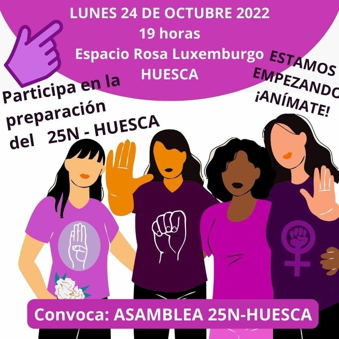 Preparando el 25N. Asamblea 25N Huesca