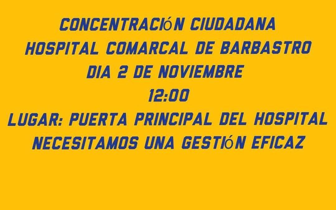 Concentración ciudadana – Hospital de Barbastro