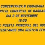 Concentración ciudadana - Hospital de Barbastro