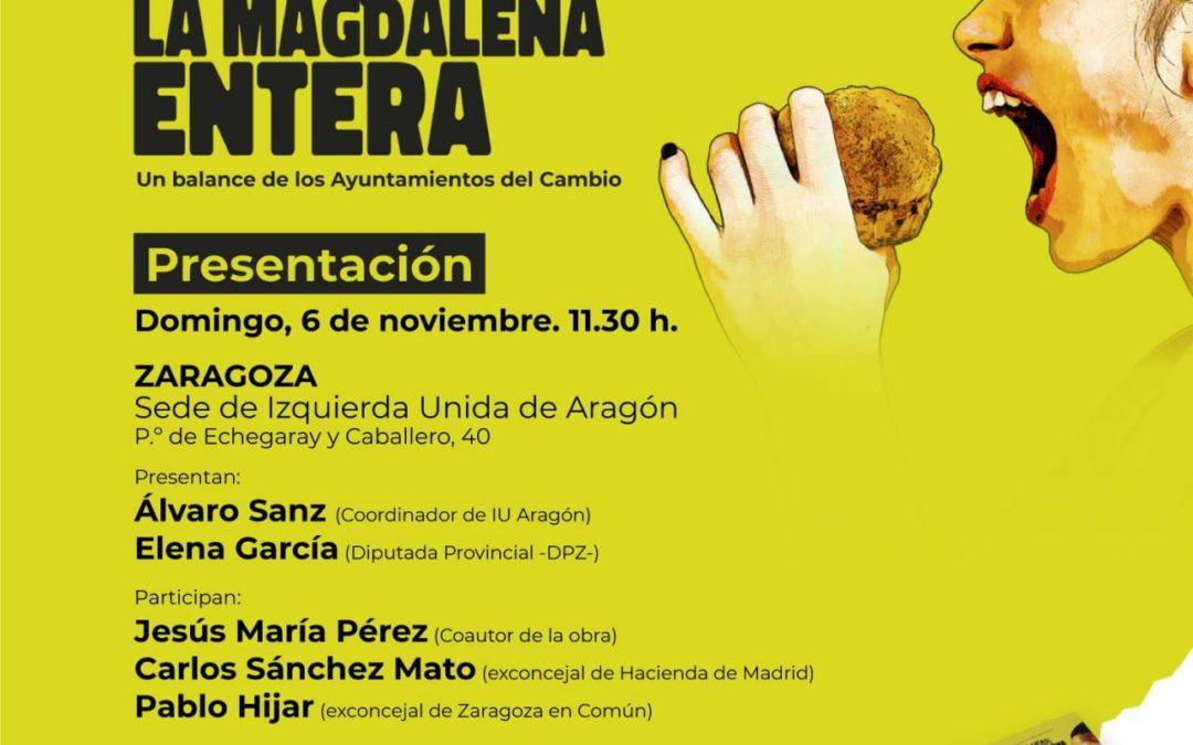 Presentación del libro «Queremos la magdalena entera» en nuestra sede en Zaragoza