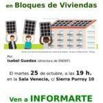 Taller informativo sobre autoconsumo colectivo en bloques de vivienda
