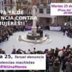 Teruel denuncia las violencias machistas