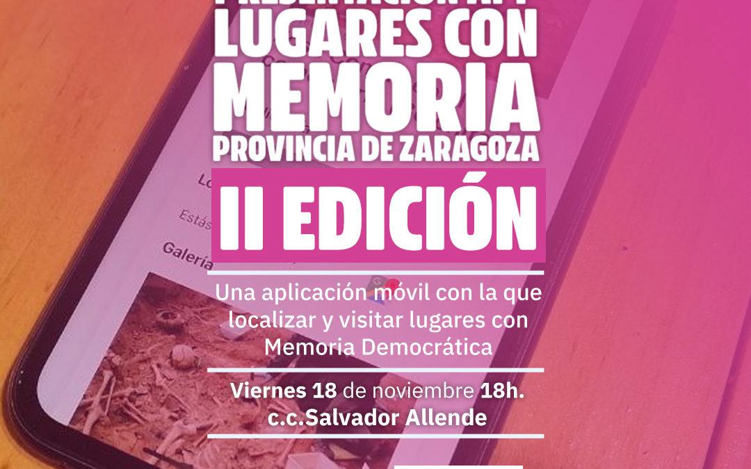Fundación 14 de Abril presenta la segunda edición de la App “Espacios de Memoria Democrática en la provincia de Zaragoza”