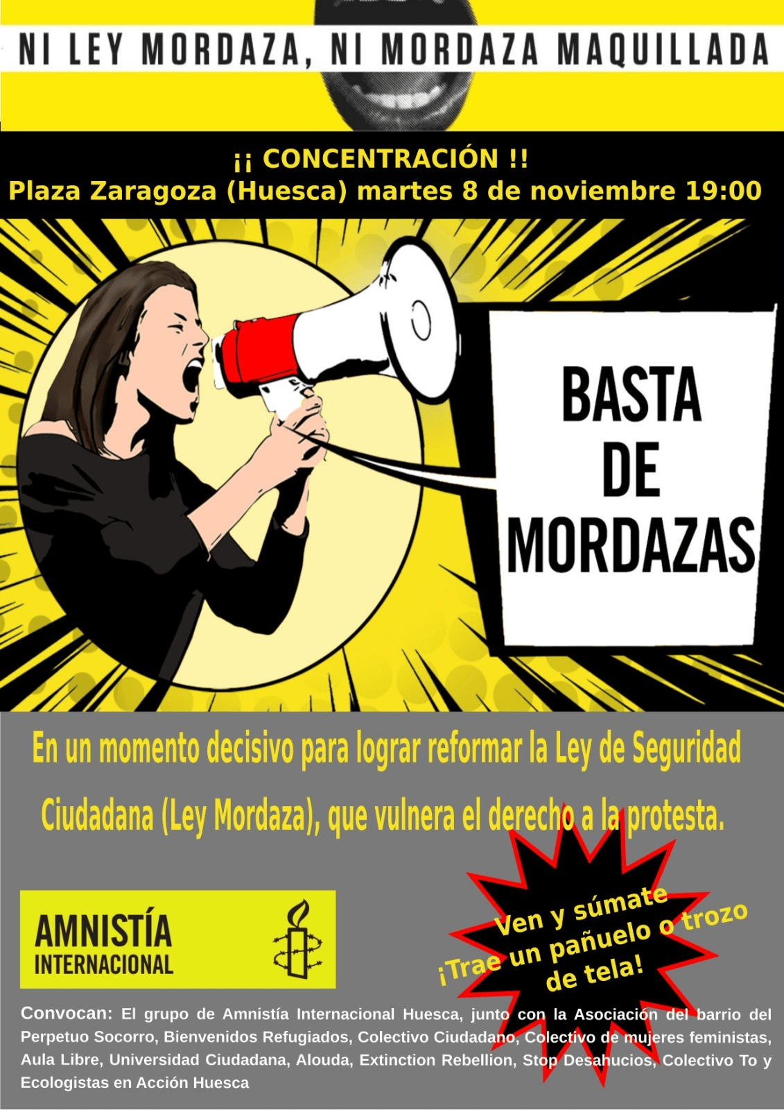 Concentración contra la ley mordaza