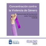Concentración contra la violencia de género