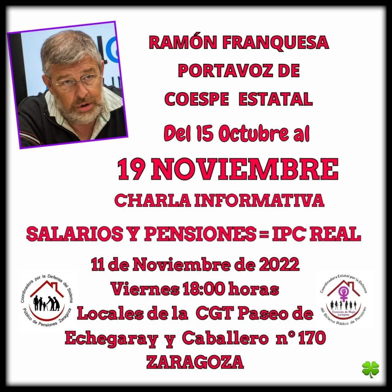 Charla informativa "Salarios y pensiones = IPC Real"
