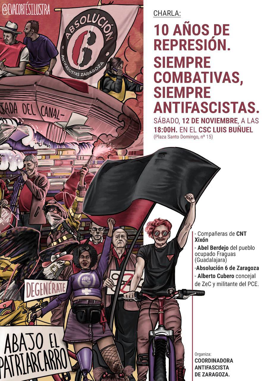 Charla: 10 años de represión. Siembre combativas, siempre antifascistas