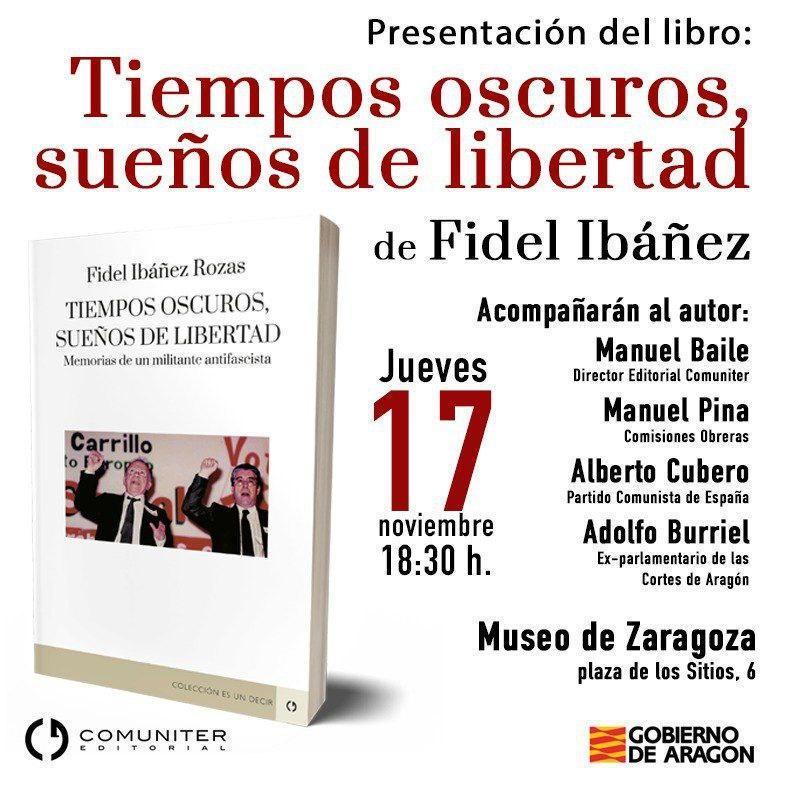 Presentación del libro: Tiempos oscuros, sueños de libertad