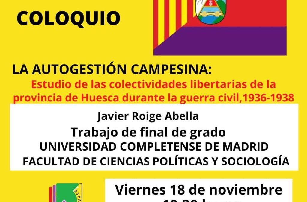 Charla-coloquio ‘La autogestión campesina’