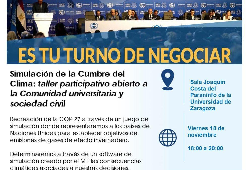 Simulación de la Cumbre del Clima