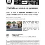 Vivienda: un derecho, no un negocio