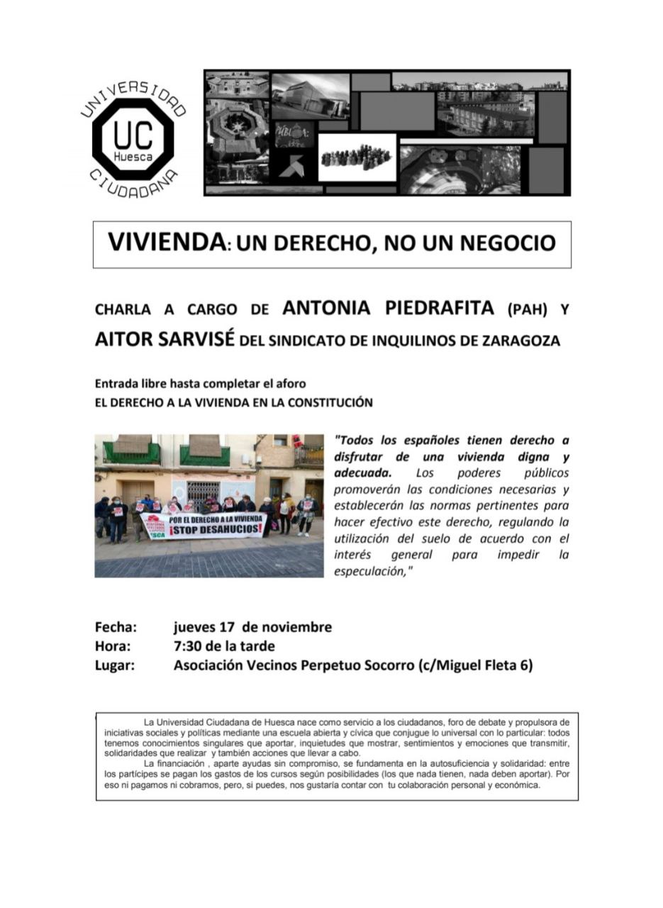 Vivienda: un derecho, no un negocio