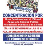 Concentración por unas pensiones dignas