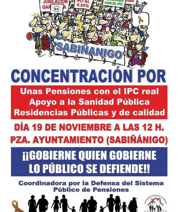 Concentración por unas pensiones dignas