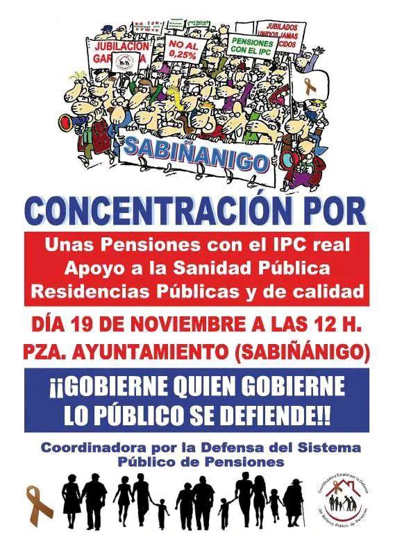 Concentración por unas pensiones dignas