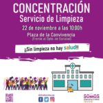 Concentración del servicio de limpieza