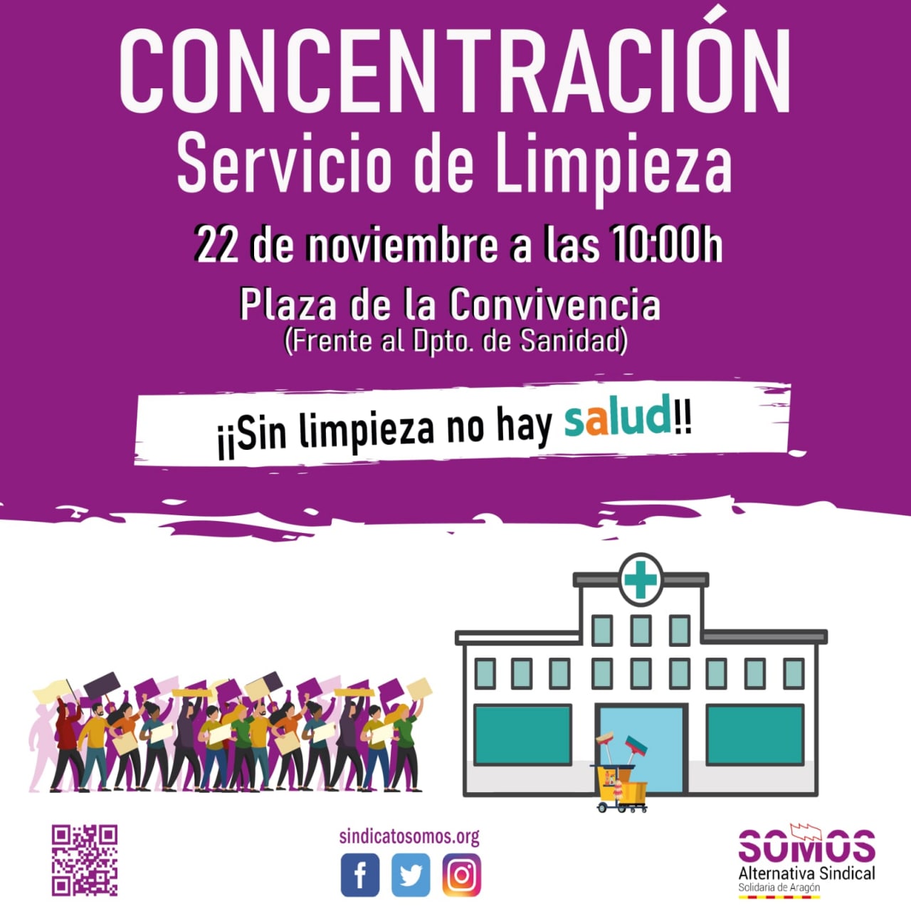Concentración del servicio de limpieza