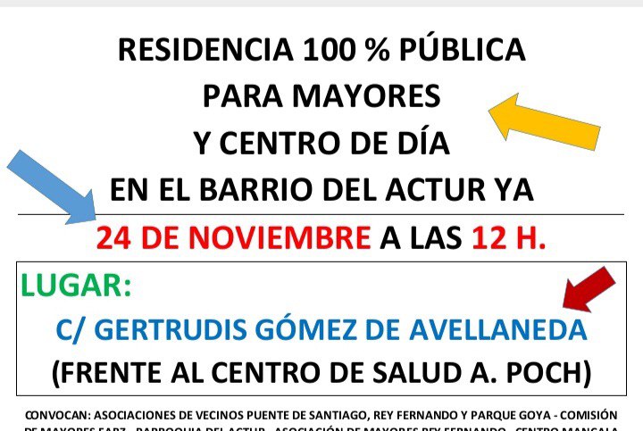 Concentración en el barrio del Actur