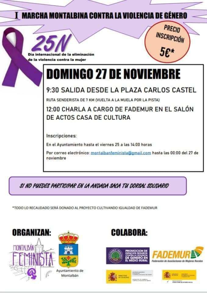 I Marcha Montalbina contra la violencia de género