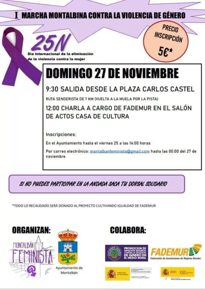 I Marcha Montalbina contra la violencia de género