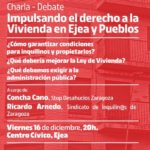 Charla-debate Impulsando el derecho a la Vivienda en Ejea y Pueblos