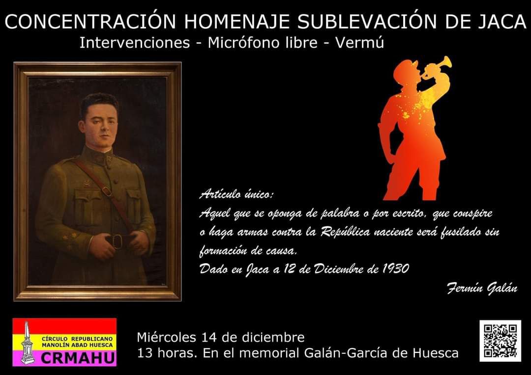 Concentración homenaje sublevación de Jaca
