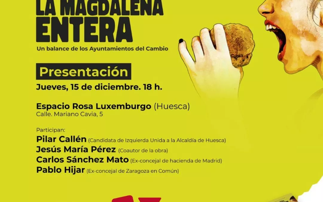 El Espacio Rosa Luxemburgo acoge la presentación libro “Queremos la magdalena entera”