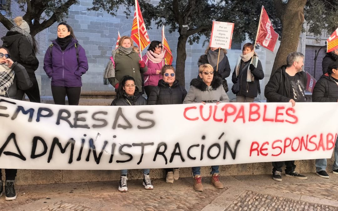 Cambiar Huesca expresa “apoyo total” a la plantilla de limpieza y pide a las administraciones públicas “una implicación real”