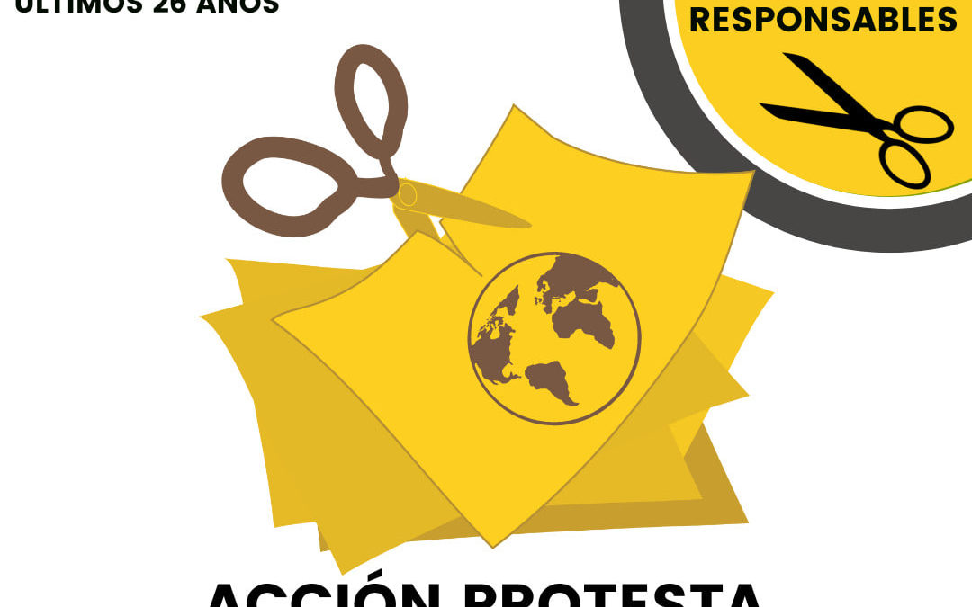 Acción protesta por la Solidaridad