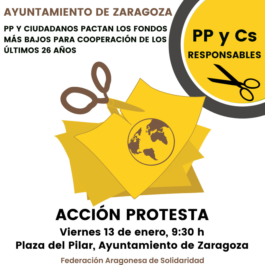 Acción protesta por la Solidaridad