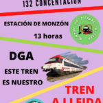 132ª Concentración Monzón no pierdas tu tren