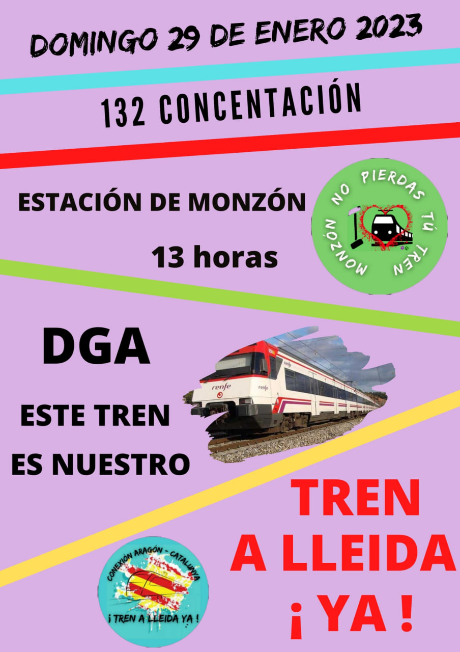 132ª Concentración Monzón no pierdas tu tren