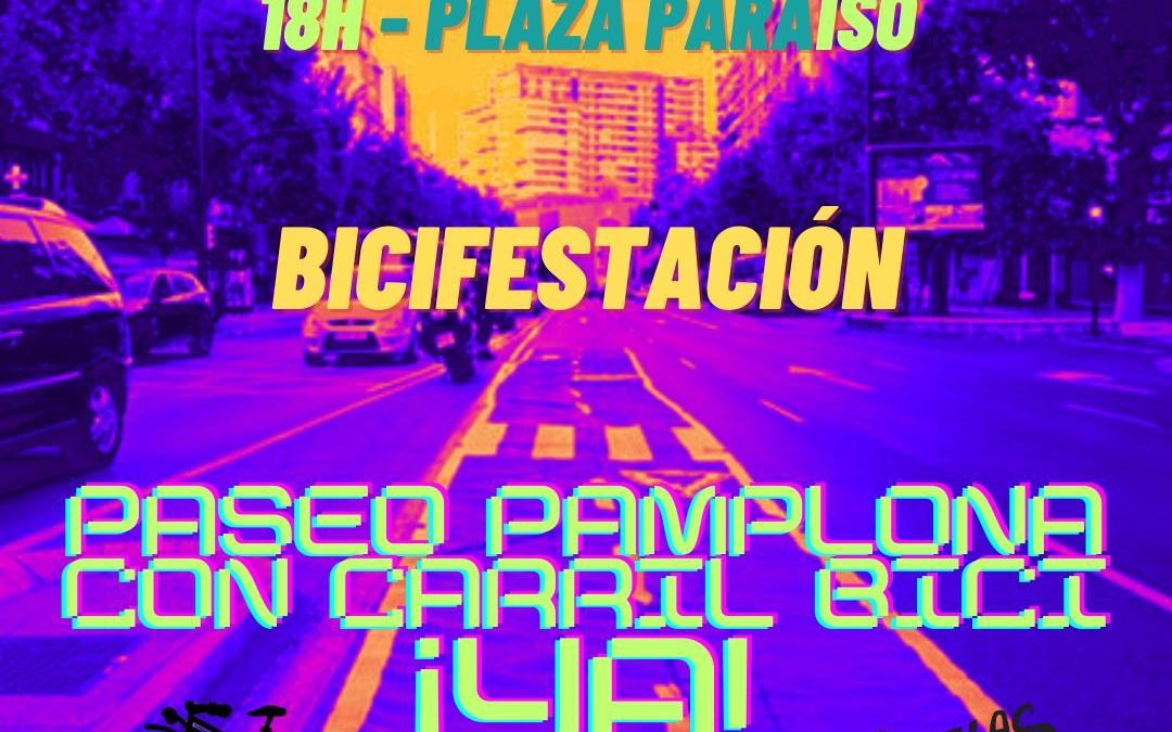 Bicifestación: Paseo Pamplona con carril-bici ¡Ya!