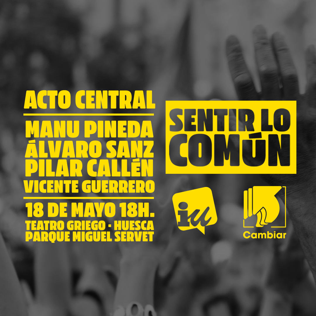 ACTO CENTRAL IU ARAGON / CAMBIARES en HUESCA