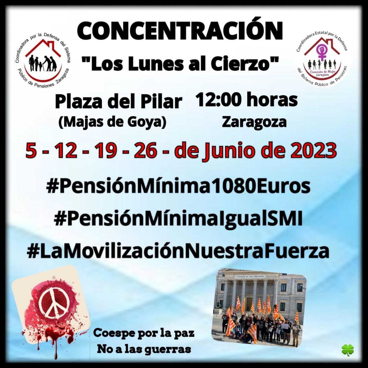 Concentración Los Lunes al Cierzo