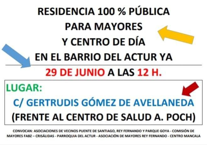 Concentración por una residencia 100% pública
